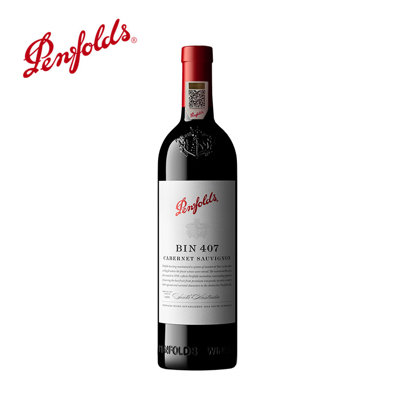 Penfolds【奔富官旗】Bin407赤霞珠干红葡萄酒750ml原瓶进口正品 送礼宴请 单支